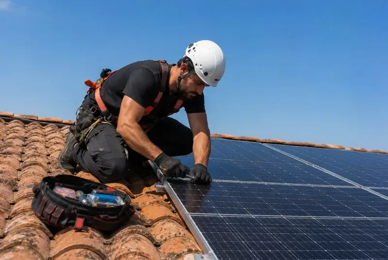Maintenance et monitoring de panneaux solaires à Nérigean