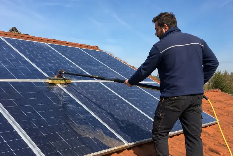 Nettoyage et entretien de panneaux solaires à Nérigean