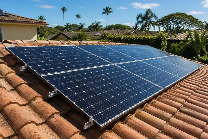 Installation de panneaux solaires à Nérigean